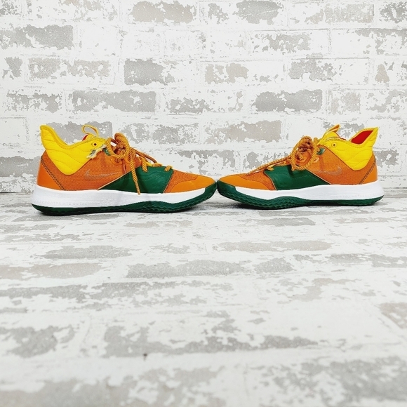 Nike PG 3 All Star  Orange Green High Top Lace Up Running Sneakers F1004 - Picture 7 of 13
